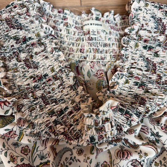 Off The Shoulder Floral Paisley Stretchy Top Max Studio Large - Picture 3 of 4